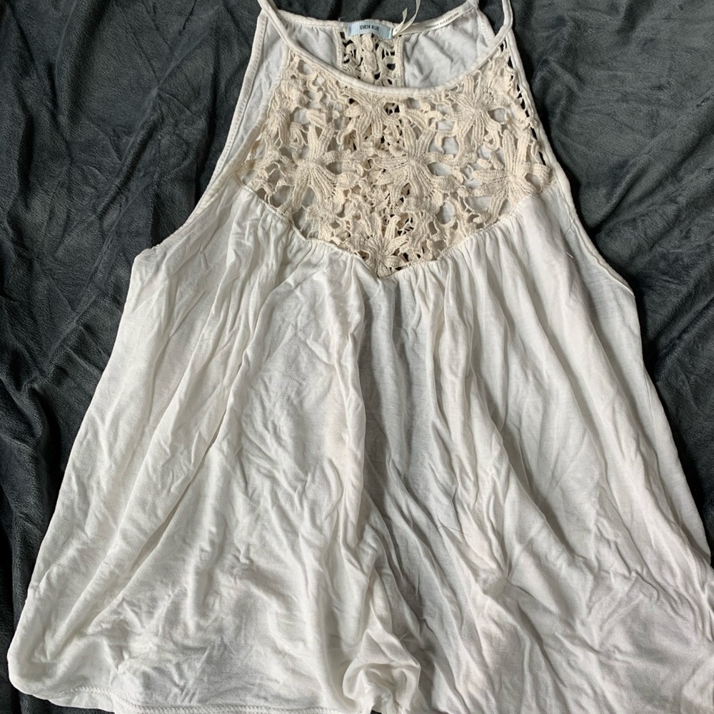 Kimchi Blue Tank With Lace Detail and Open Back